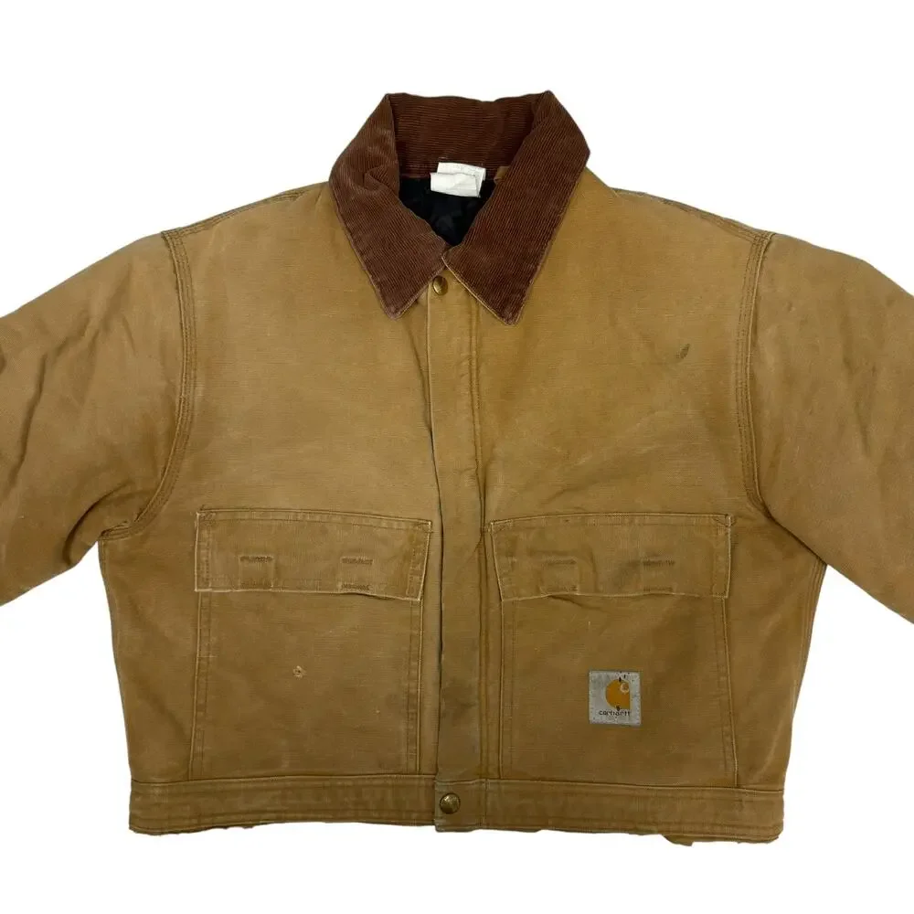 Carhartt cropped detroit style brown work wear jacket